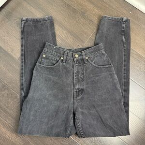 Vintage GUESS USA‎ Black High Rise Straight Leg Jeans | Size 26
